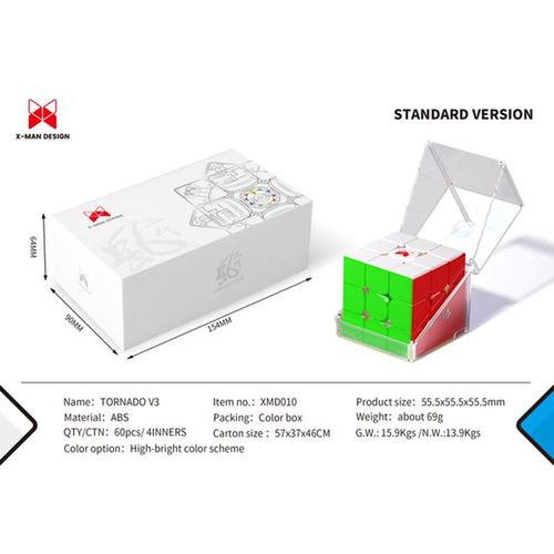 QiYi X-Man Tornado V3M 3x3 Flagship Version Magnetic Magic Speed Cube Qiyi XMD Tornado V3 M Pioneer Version Puzzle Toys For Gift