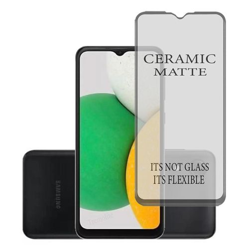 Samsung Galaxy A03 A04 s Core Matte Ceramic Screen Protector Anti Fingerprint Scratch Guard -Black