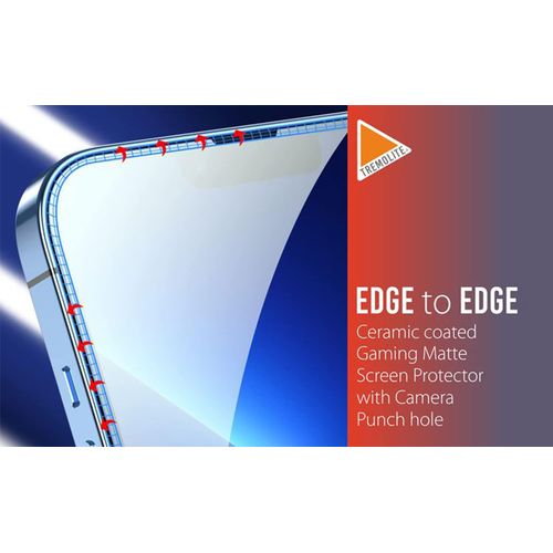 Samsung Galaxy A03 A04 s Core Matte Ceramic Screen Protector Anti Fingerprint Scratch Guard -Black