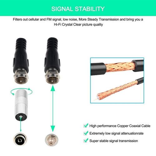 2020 New Upgraded TV Aerial Indoor Amplified Digital HDTV Antenna Support HD 4K 1080P DVB-T Freeview TV Broadcast length Range TV Antenna Booster