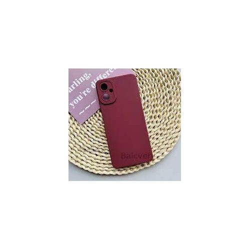 Tecno Camon 16 17 18 19 20 P Pro Premier Inner Velvet Fabric Lining Matte Silicone Flexible Raised Bumps For Camera & Screen Protection Back Case Cover - Maroon
