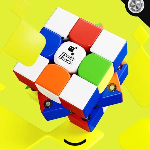 GAN Cube Swift Block 3x3x3 Magnetic GANCUBE SpeedCube 3x3 Stickerless Professional Educational Logic Smart Games Fidget Tos ????