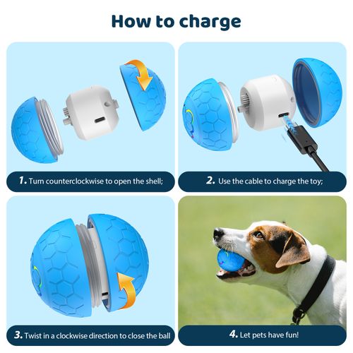 Toy Ball For Pets - Interactive Dog Toys Jolly Ball Herding