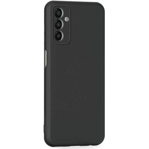 Samsung Galaxy M13, M13 5G, M23, M33, M53 Slim Ultra Soft Rubberised Back Cover Matte Silicone Flexible Camera Protection Back Case- Black