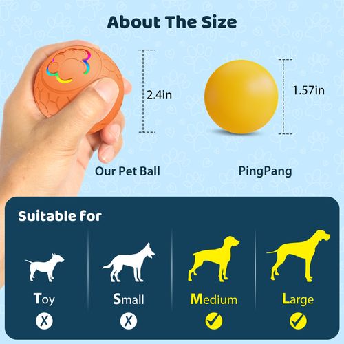 Toy Ball For Pets - Interactive Dog Toys Jolly Ball Herding