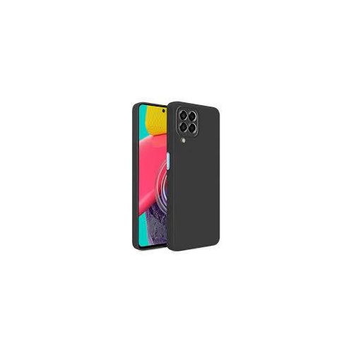 Samsung Galaxy M13, M13 5G, M23, M33, M53 Slim Ultra Soft Rubberised Back Cover Matte Silicone Flexible Camera Protection Back Case- Black