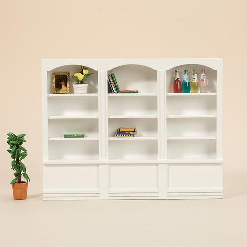 1:12 Dollhouse Miniature Wood Display Cupboard Storage Cabinet Showcase Doll House Decor Cabinet Model Chest Cupboard Shelf
