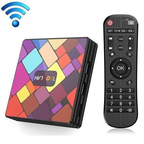 HK1COOL 4K UHD Smart TV Box With Remote Controller, Android 9.0 RK3318 Quadcore CortexA53, 4GB64GB, Support WiFi  BT  AV  HDMI  RJ45  TF Card