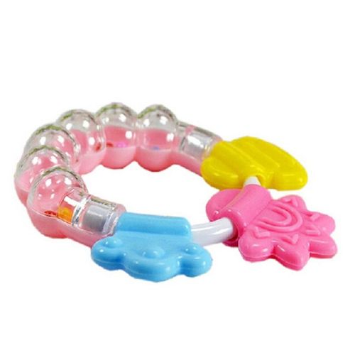 Fashion Baby Rattle Teether Silicon Infant Molar Tooth Care Bed Bell Rattles Pacifier Toys Children Shaker Gifts