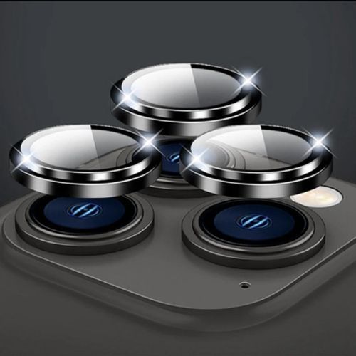 Universal IPhone 12 12 Pro 12 Pro Max Point Drill Camera Lens Protector Circle Camera Glass Protector Black