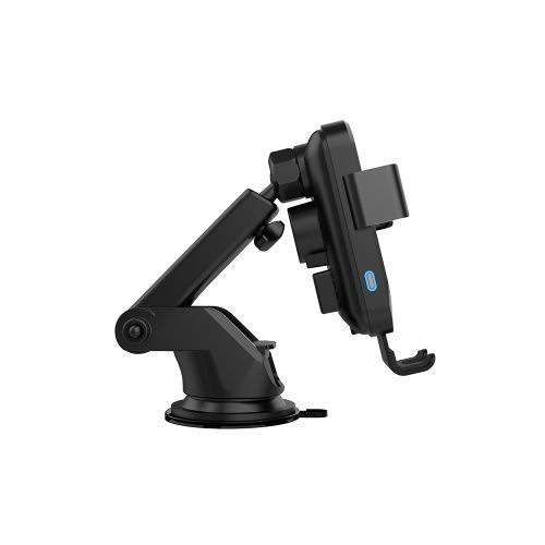 Powerology Car Mount 15W Fast-Wireless Charger - Black