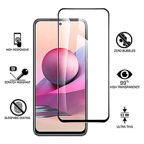 Tecno POP 8, 7, 6, 5, 2 Pro 5G Tempered glass 9H Hardness HD Glue Cover Friendly Anti-scratch Screen guard-Black