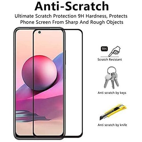 Tecno POP 8, 7, 6, 5, 2 Pro 5G Tempered glass 9H Hardness HD Glue Cover Friendly Anti-scratch Screen guard-Black