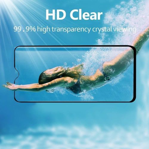 Tecno POP 8, 7, 6, 5, 2 Pro 5G Tempered glass 9H Hardness HD Glue Cover Friendly Anti-scratch Screen guard-Black
