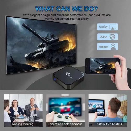 X96 Mini TV Box RK3228 Quad Core Android 10.0 4G WiFi HD 4K H. 265 HDR10 Smart Media Player 3D home theater 2GB 64GB Iptv TV NFLE