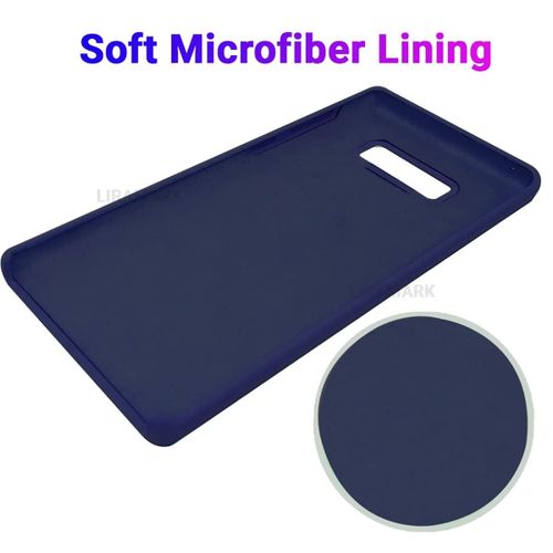 Samsung Liquid Silicone Soft Back Cover Case for Galaxy Note 8 -Dark Blue