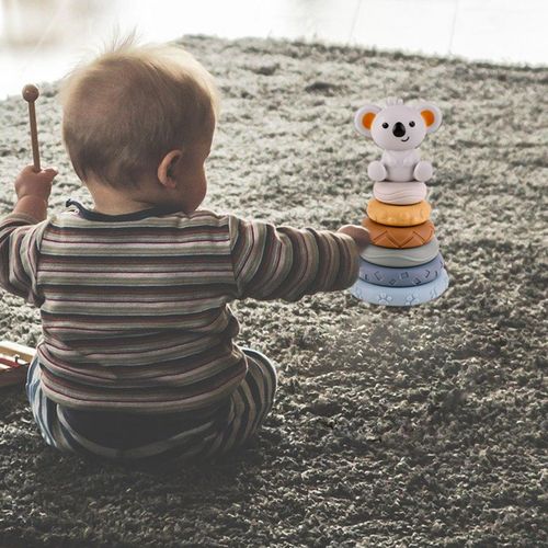 Stacking Rings Teether Toy Teething  for Training with koala