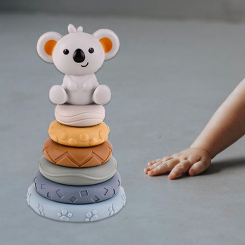 Stacking Rings Teether Toy Teething  for Training with koala