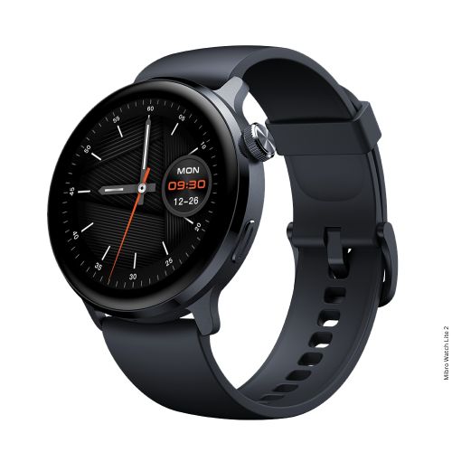 Mibro Lite 2 Bluetooth Calling Smart Watch -DUal Leather Straps-Black