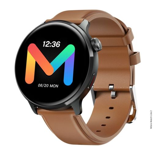 Mibro Lite 2 Bluetooth Calling Smart Watch -DUal Leather Straps-Black