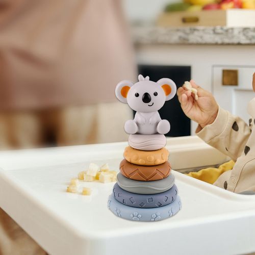 Stacking Rings Teether Toy Teething  for Training with koala