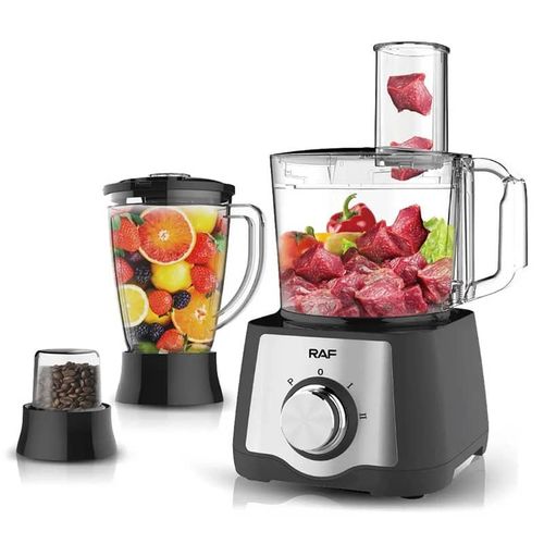 RAF 7 In 1 Multifunctional Food Processor Vegetable Chopper Fruit  Blender Meat Grinder Mincer Juicer Slicer Extractor- Multicolor
