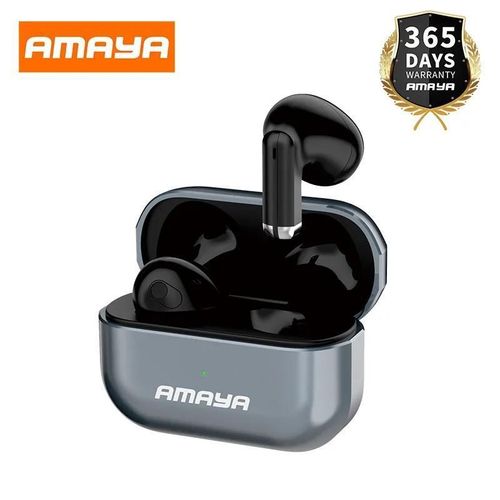 Amaya Original Earbuds TK04 High Grade 20hrs Play Time Wireless Sports Airpods BT 5.3, 1Year Warranty- White