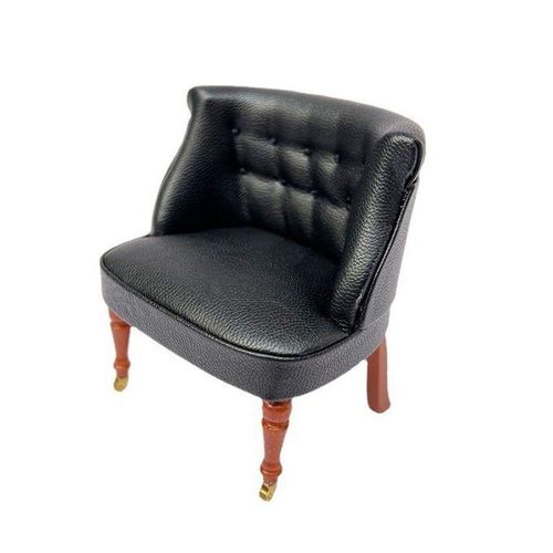 1:12 Miniature Sofa Leather European Style Sofa White