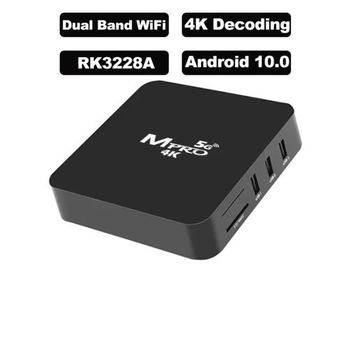 Intelper 4K HD MXQ PRO Smart TV Box  16+256GB 2.4GHz/5G WiFi Support External Device USB Flash Drive