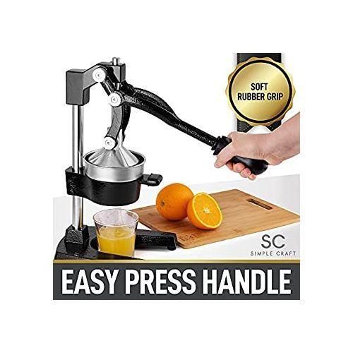 Commercial Manual Citrus Juicer Lemons, Pomegranates Orange Juice Squeezer Press- Black.