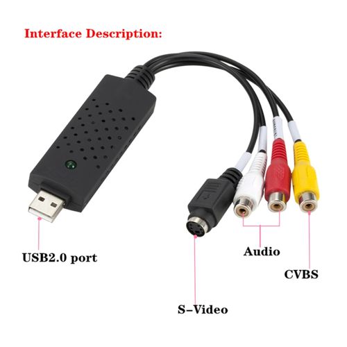 USB Video Capture Card, Audio Video Converter Grabber
