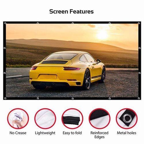 60/72/84/100/120/150 Inch Foldable Projection Screen 16