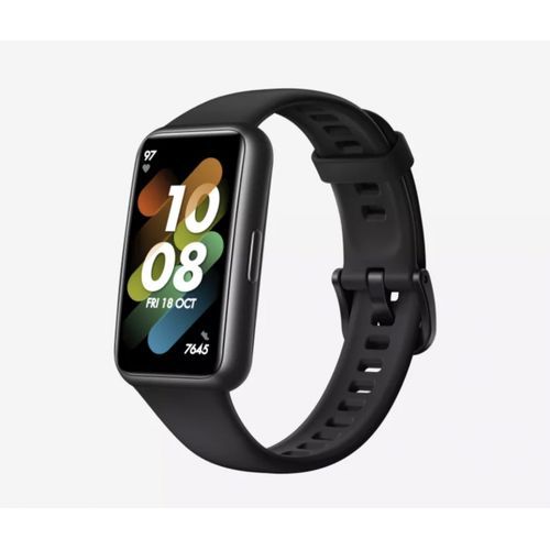 Huawei Band 7 Smart Watch Ultra-Thin Design, Automatic Sp02, Long Battery Life - Black