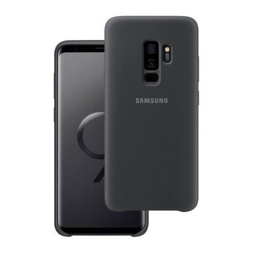Samsung  Galaxy S9+ Luxury Soft Rubber Liquid Silicone Skin Touch Feel Cover Case Black
