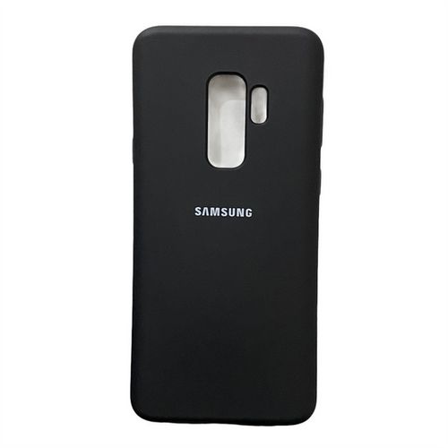 Samsung  Galaxy S9+ Luxury Soft Rubber Liquid Silicone Skin Touch Feel Cover Case Black