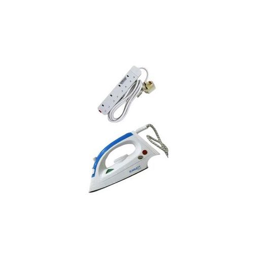 Scarlett Flat Iron & 4 Way  Power King Extension Cable - White