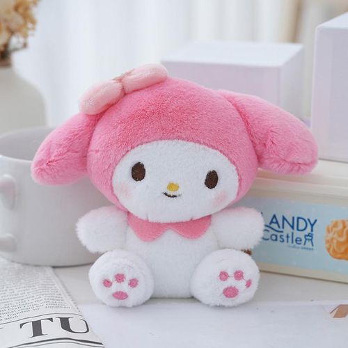 14CM Sanrio Kawali Kuromi Hello Kitty My Melody Cinnamoroll Pillow Plush Toys Plushie Keychain Stuffed Doll Pendant For Kid Gift