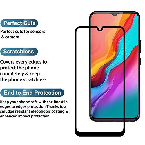 Infinix Hot 8, 9, 10 s T i Pro Full Glue Tempered Glass Screen Protector-Black