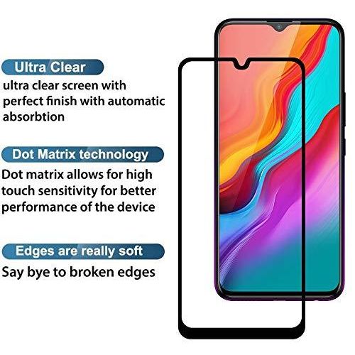 Infinix Hot 8, 9, 10 s T i Pro Full Glue Tempered Glass Screen Protector-Black
