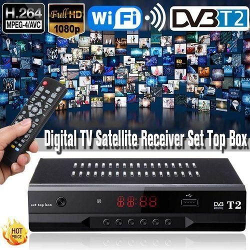Digital TV Satellite Receiver T2 1080P FullHD Smart WIFI Set Top Box