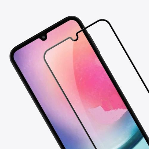 Samsung Galaxy A20 A21 A22 4G A23 A24 A25 Screen Protector Tempered Glass Guard Full Glue Edge-to-Edge Protector-Black