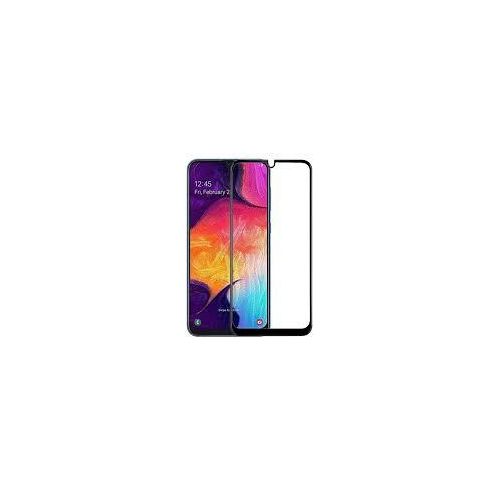 Samsung Galaxy A20 A21 A22 4G A23 A24 A25 Screen Protector Tempered Glass Guard Full Glue Edge-to-Edge Protector-Black