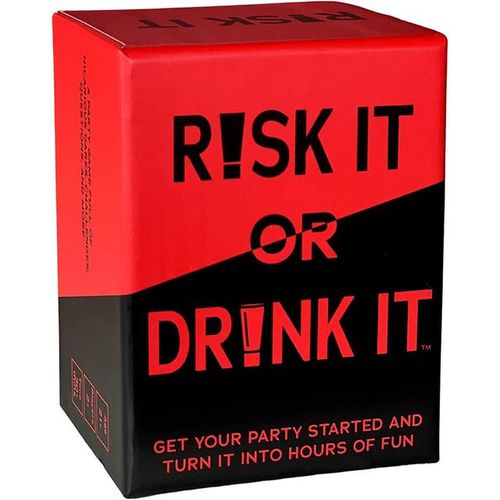 Risk It Or Drink It Fun Party Game For College Game Game Pregame Night Hilarious Dares Challenges Questions Adults