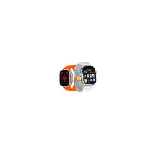 4G Ultra MAX SIM Powered Smart Watch  - white,black,orange