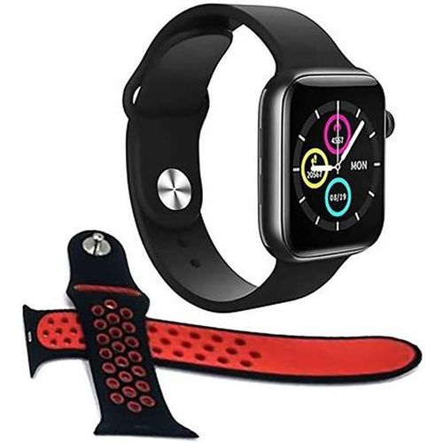 2 in 1 W Series Smart Watch Plus Free Bluetooth AirPods - Black