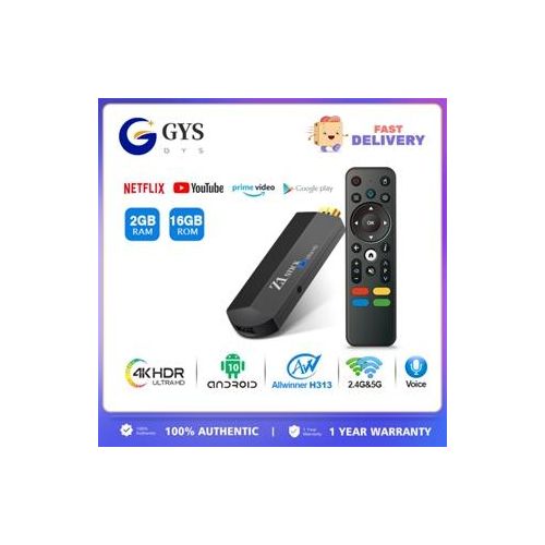 Global Version  Z1 Smart TV Stick  4K Android TV 10.0  Google Assistant Chromecast (2GB RAM + 16GB ROM)2.4G&5G WiFi  Allwinner H313 TV Stick