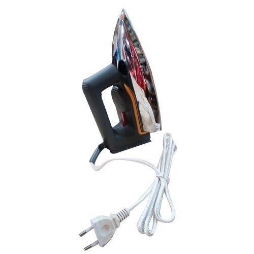 Modern Dry Iron With Aluminium Plate-Silver