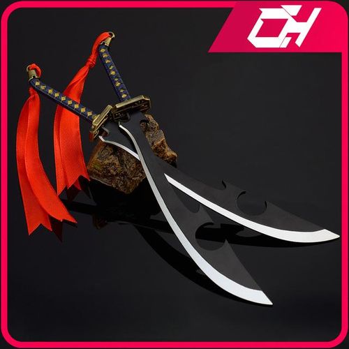 Anime Kyoraku Shunsui Katen Kyokotsu 26cm Anime Peripheral Metal Model Katana Samurai Gifts Toys for Boys