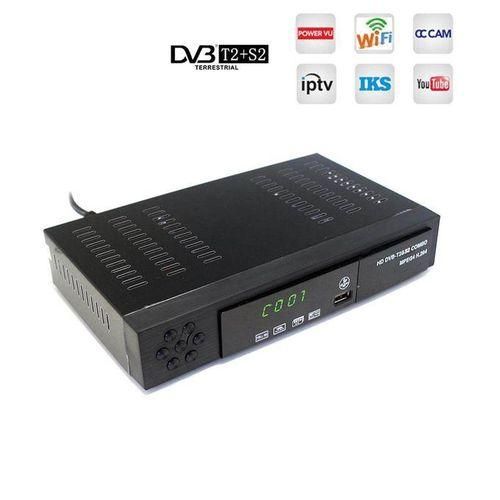 Digital Satellite Terrestrial TV Receiver T2S2 HD 1080P Decoder Settop BOX