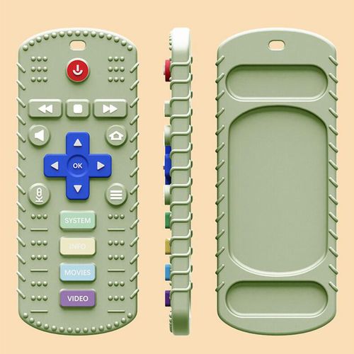 Silicone Teething Toys Early ,Sensory Toy Chew Toys, Green
